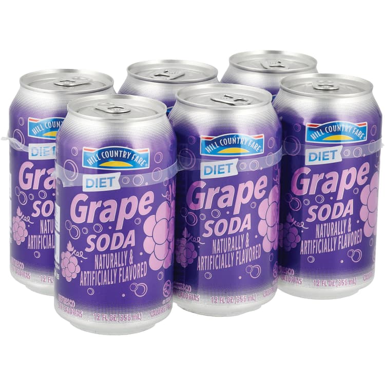Hill Country Fare Diet Grape Soda
