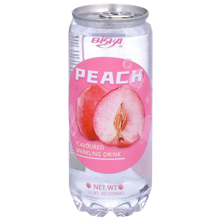 Elisha Peach Flavor Carbonated Mineral Water