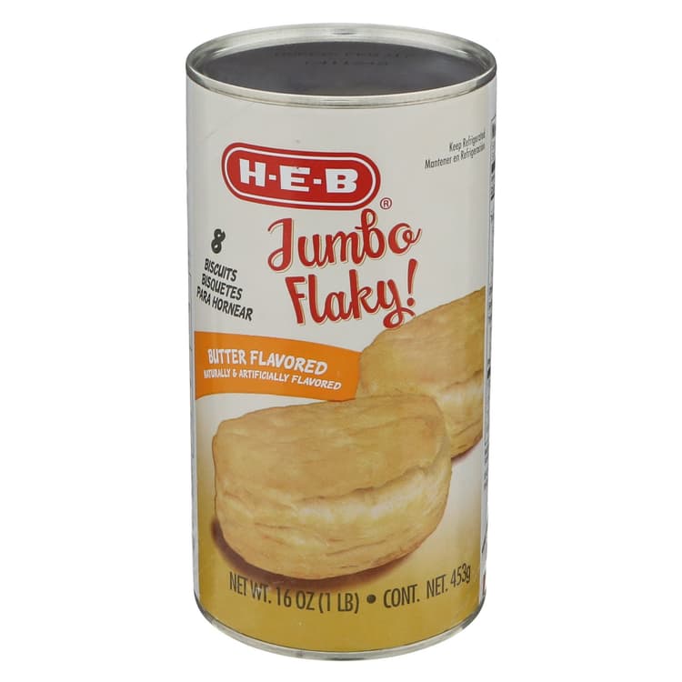 H-E-B Jumbo Flaky Butter Flavor Biscuits