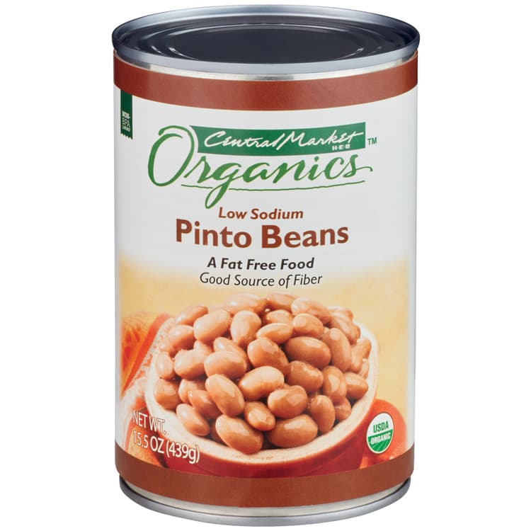 Central Market Organics Low Sodium Pinto Beans