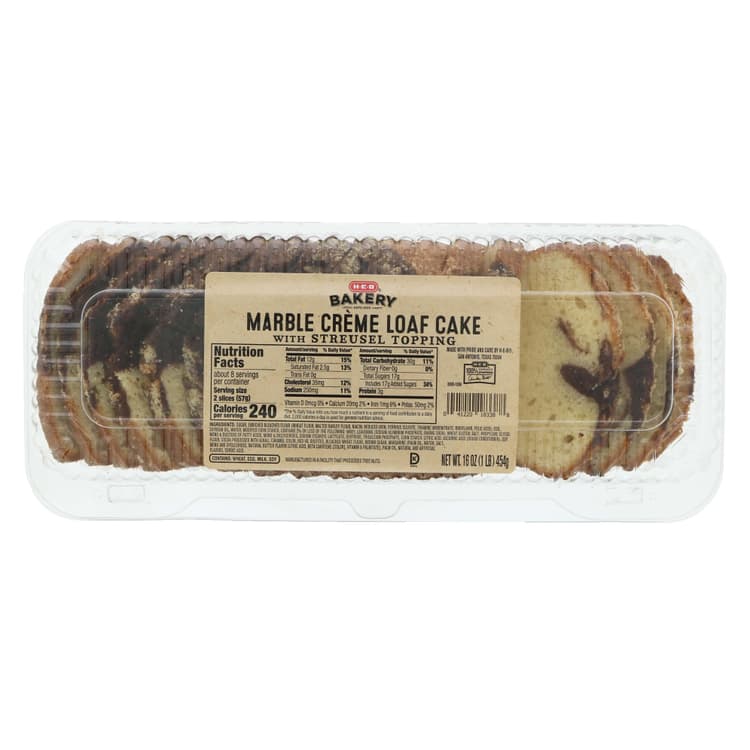 H-E-B Bakery Marble Creme Loaf Cake