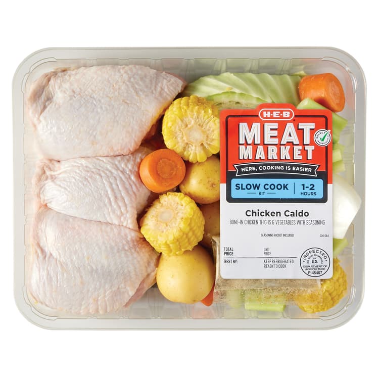 H-E-B Caldo Soup Kit - Chicken Thighs & Vegetables