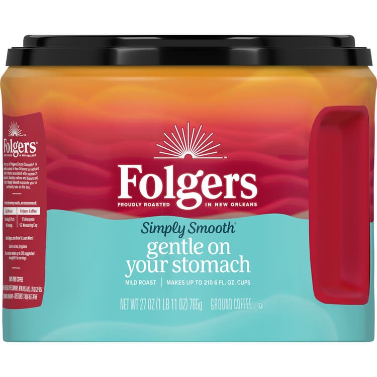 Folgers Simply Smooth Ground Coffee, Mild Roast