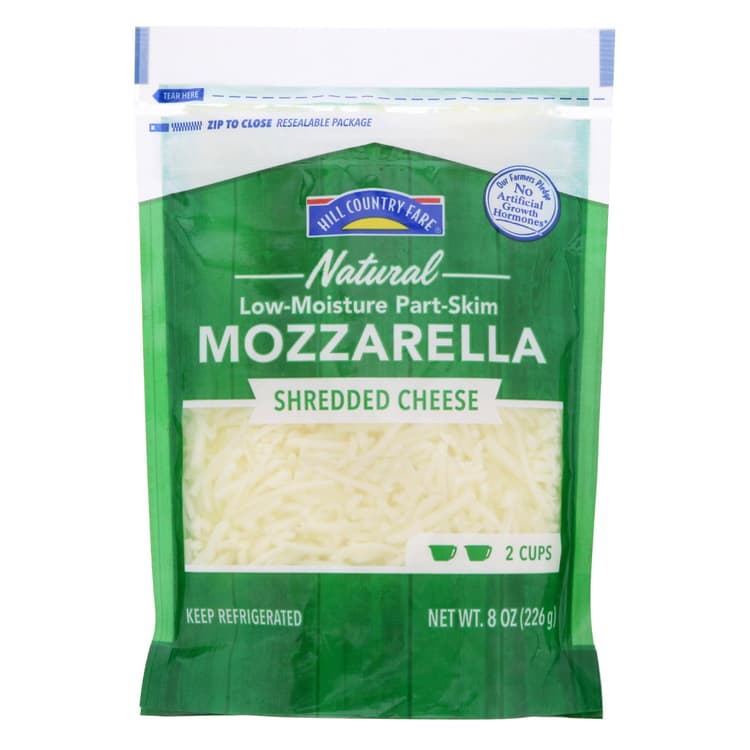 Hill Country Fare Low Moisture Part-Skim Mozzarella Shredded Cheese