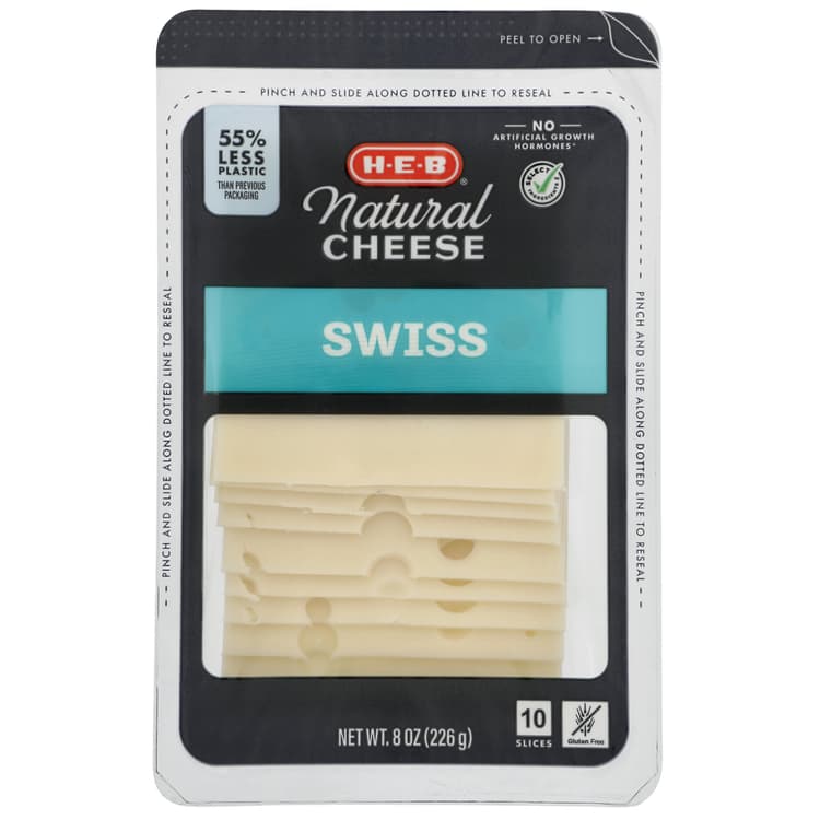 H-E-B Swiss Sliced Cheese