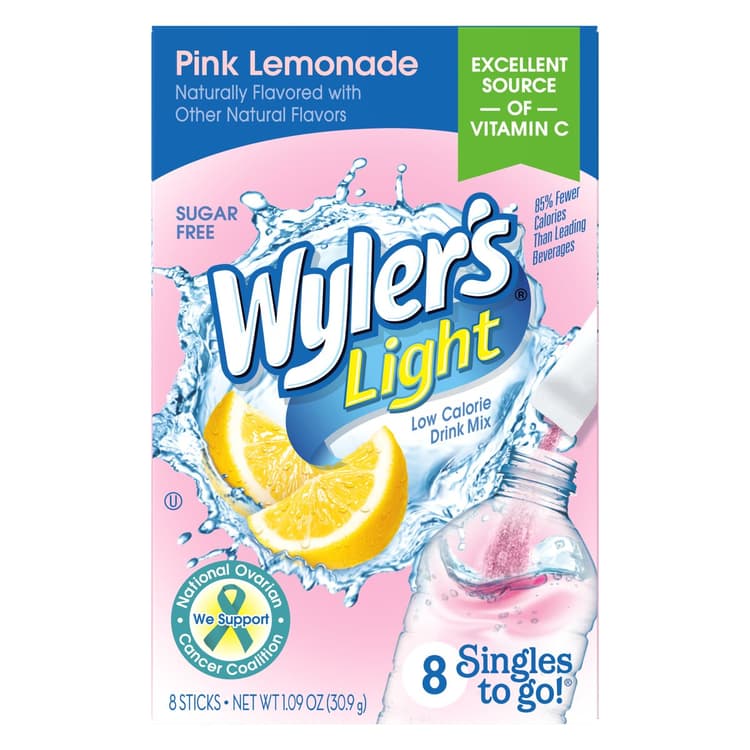 Wyler'S Light Singles To Go! Pink Lemonade Drink Mix