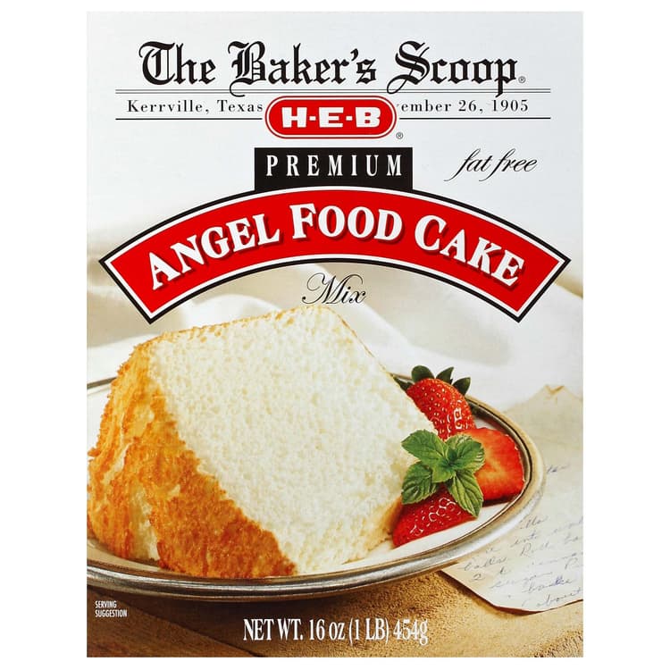 H-E-B The Baker'S Scoop Premium Angel Food Cake Mix
