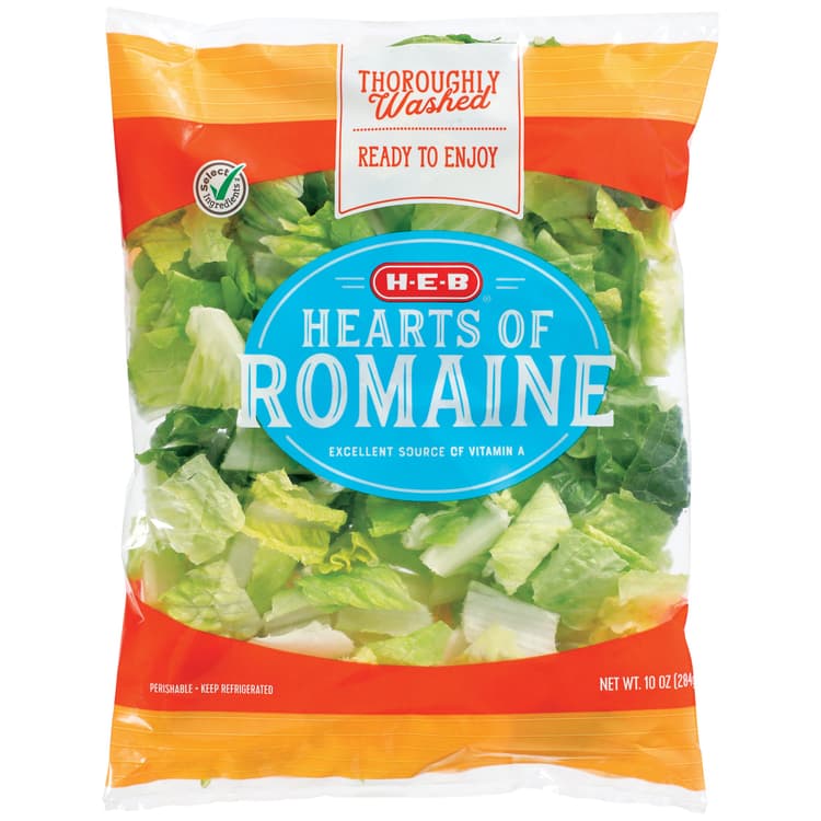 H-E-B Fresh Hearts Of Romaine Lettuce