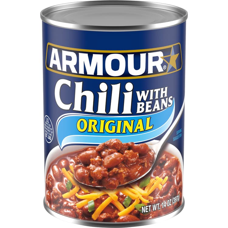 Armour Chili With Beans Canned Chili