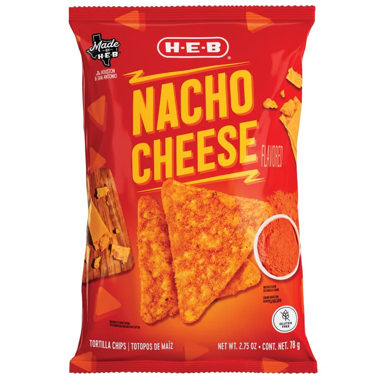 H-E-B Nacho Cheese-Flavored Tortilla Chips