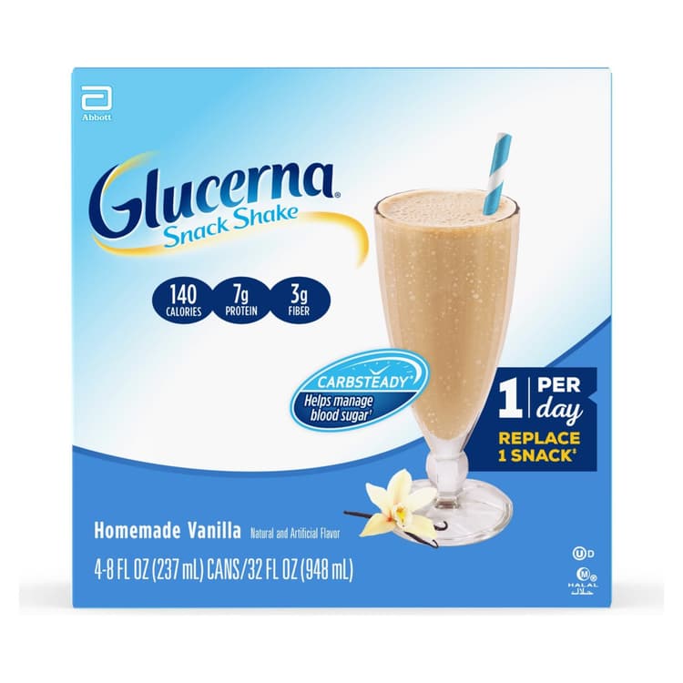 Glucerna Snack Shakes Carbsteady Homemade Vanilla