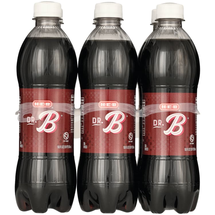 H-E-B Dr. B Soda Bottles