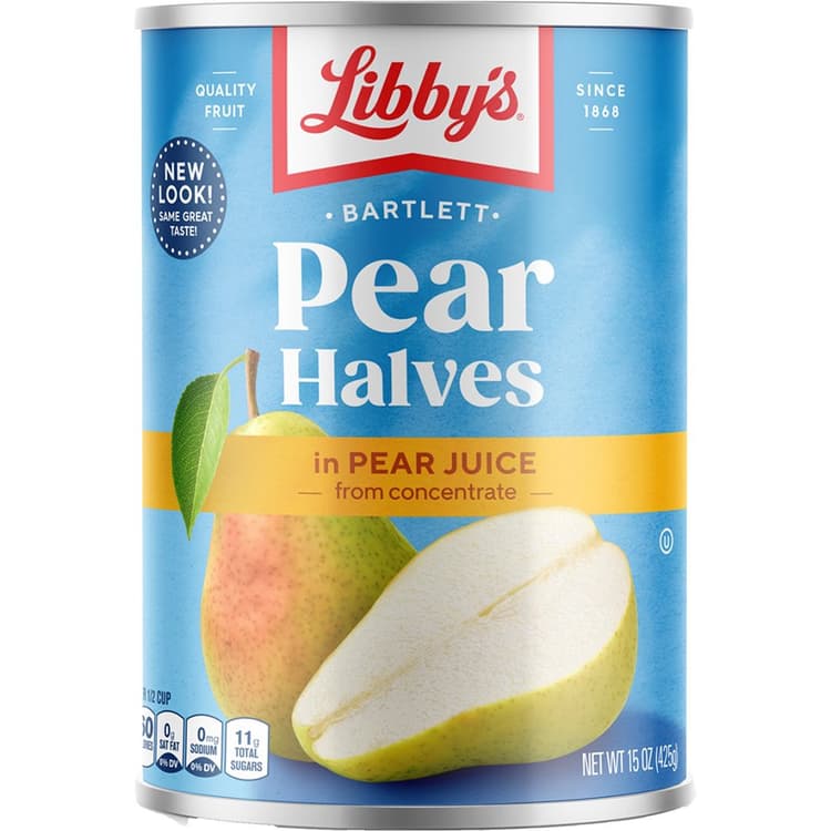 Libby'S Bartlett Pear Halves In Pear Juice