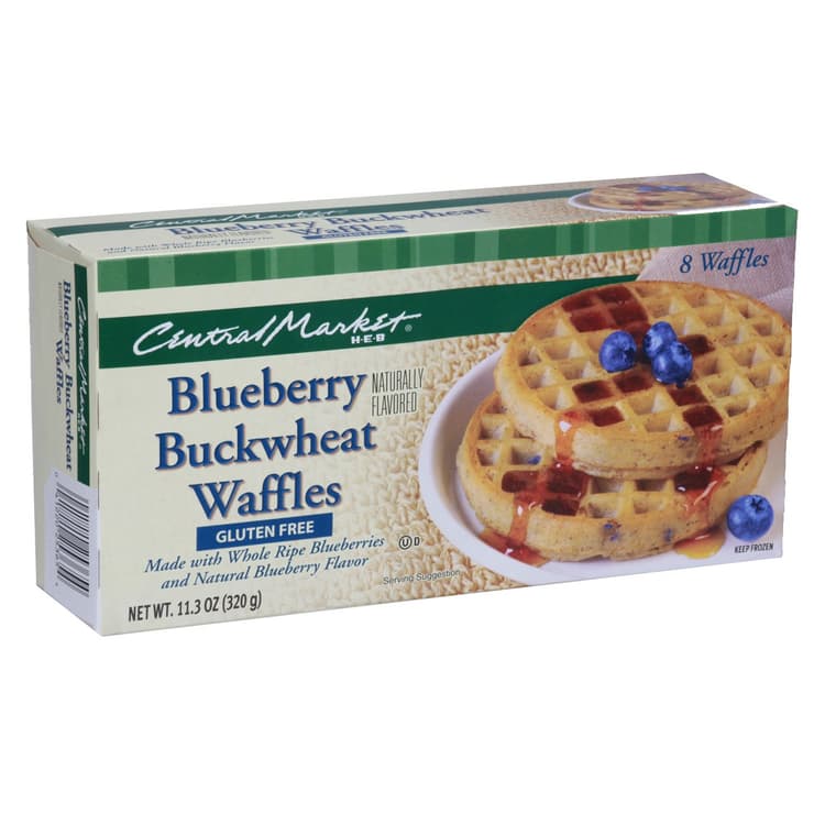 Central Market  Blueberry Buckwheat Waffles