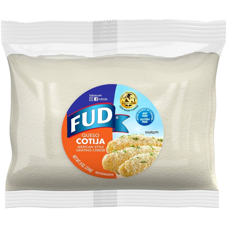 Fud Queso Cotija Mexican Style Grated Cheese