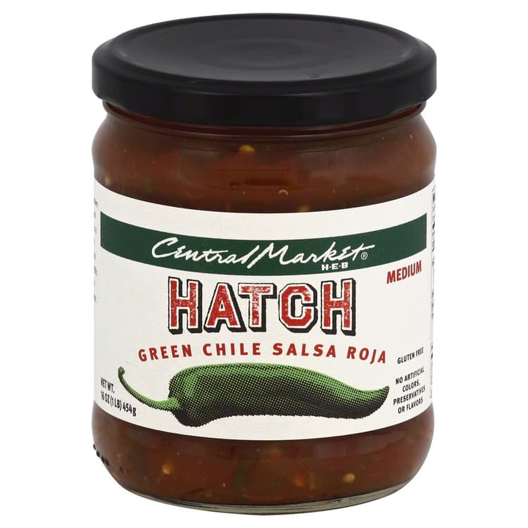 Central Market Hatch Green Chile Roja Medium Salsa