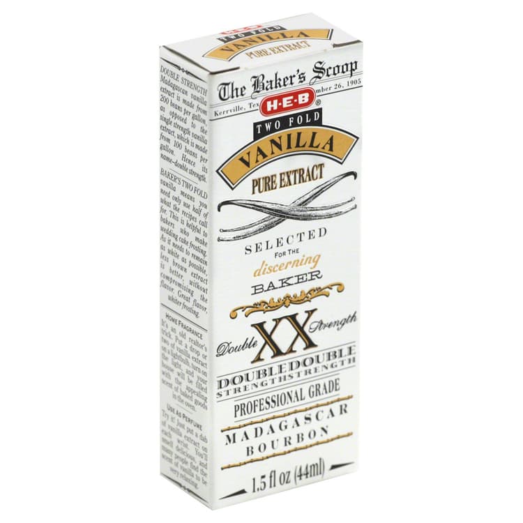 H-E-B Baker'S Scoop Two Fold Vanilla Pure Extract