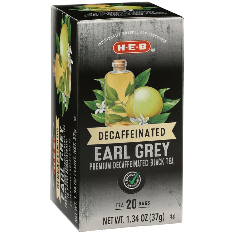 H-E-B Premium Decaffeinated Earl Grey Black