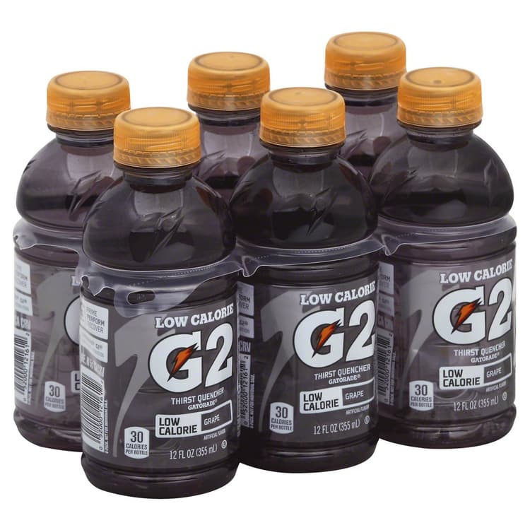 Gatorade G2 Low Calorie Grape Thirst Quencher Bottles