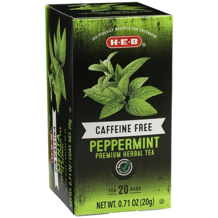 Heb Select Ingredients Premium Caffeine Free Peppermint Herbal