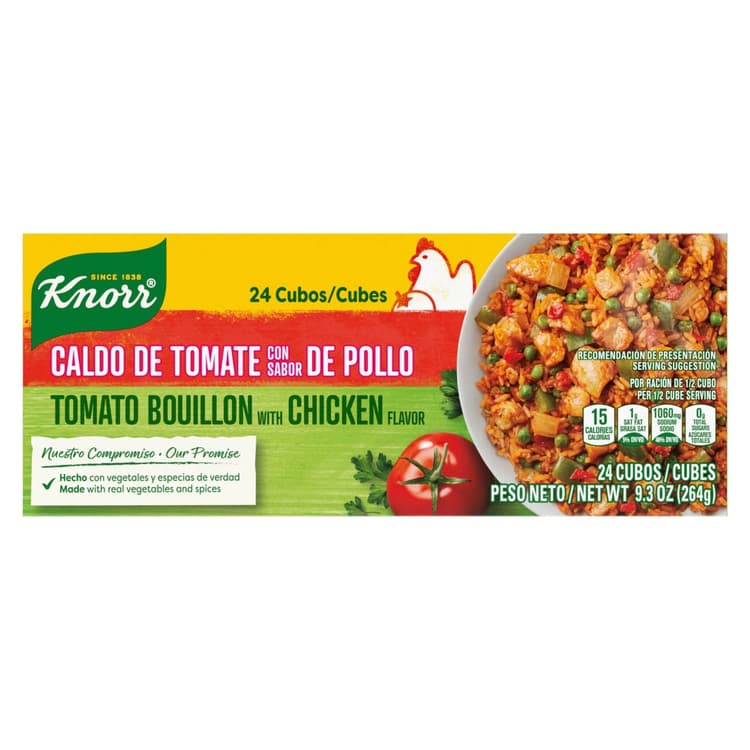 Knorr Tomato Bouillon With Chicken Flavor, 24 Cubes