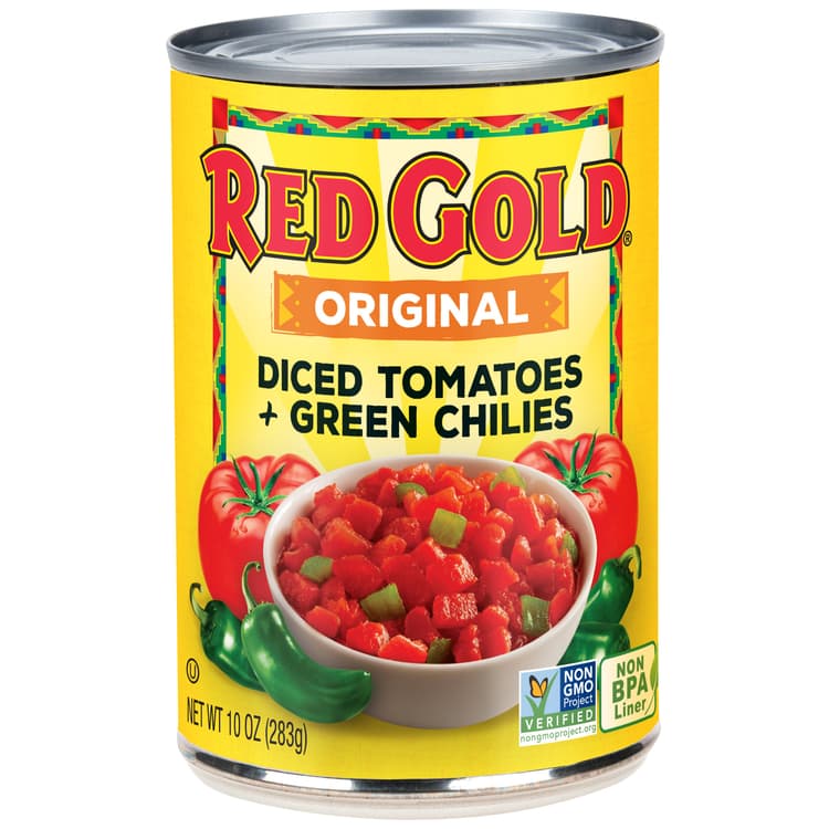 Red Gold Original Diced Tomatoes & Green Chilies