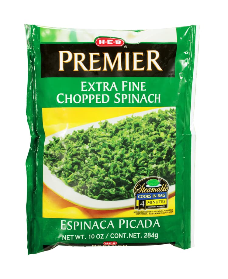 H-E-B  Steamable Extra Fine Chopped Spinach