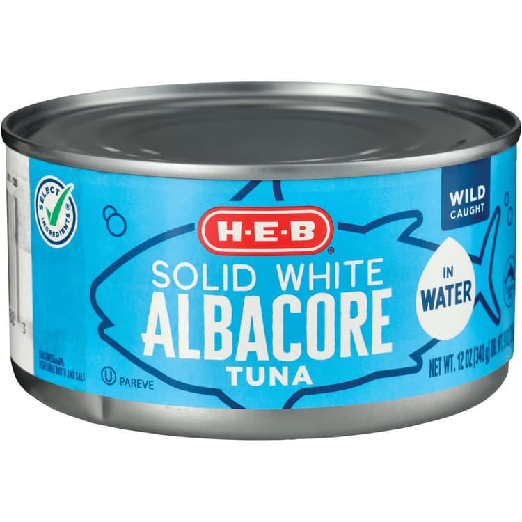 H-E-B Solid White Albacore Tuna In Water
