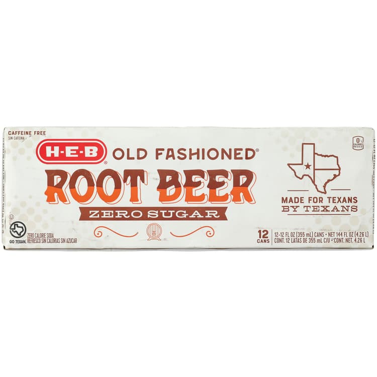 H-E-B Zero Sugar Old Fashioned Root Beer