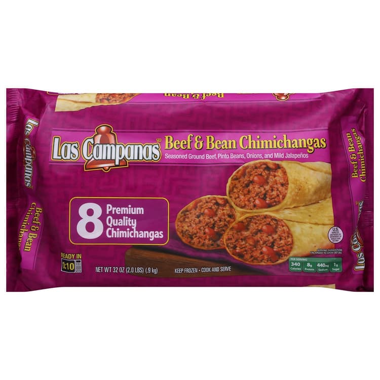 Las Campanas Beef & Bean Chimichangas