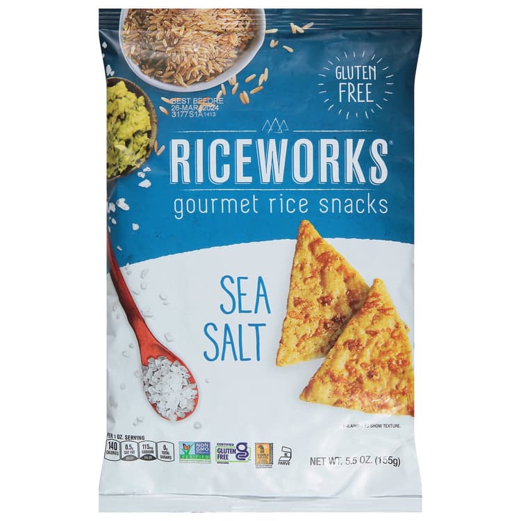 Riceworks Seat Salt Gourmet Rice Snacks