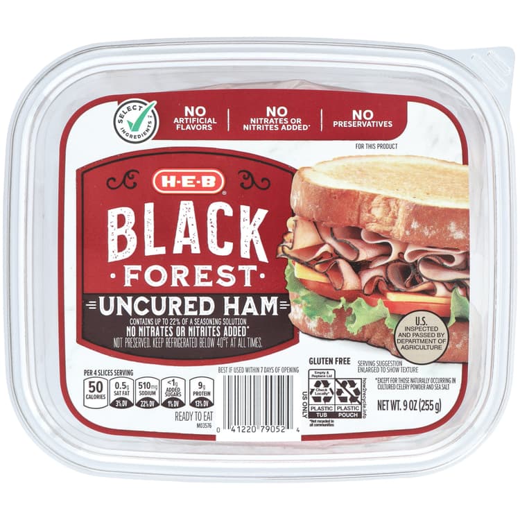 H-E-B Black Forest Shaved Ham