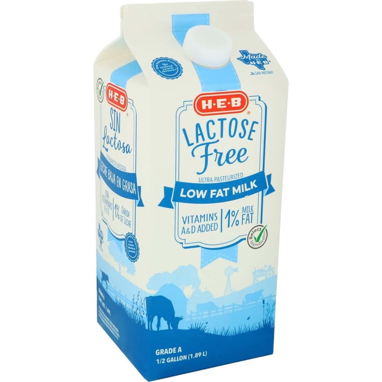 H-E-B Lactose Free Ultra Pasteurized 1% Low Fat Milk