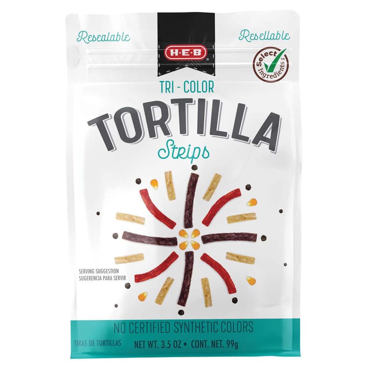 H-E-B Tri-Color Tortilla Strips