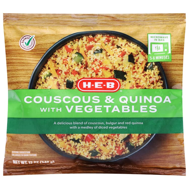 H-E-B  Couscous, Quinoa & Vegetables