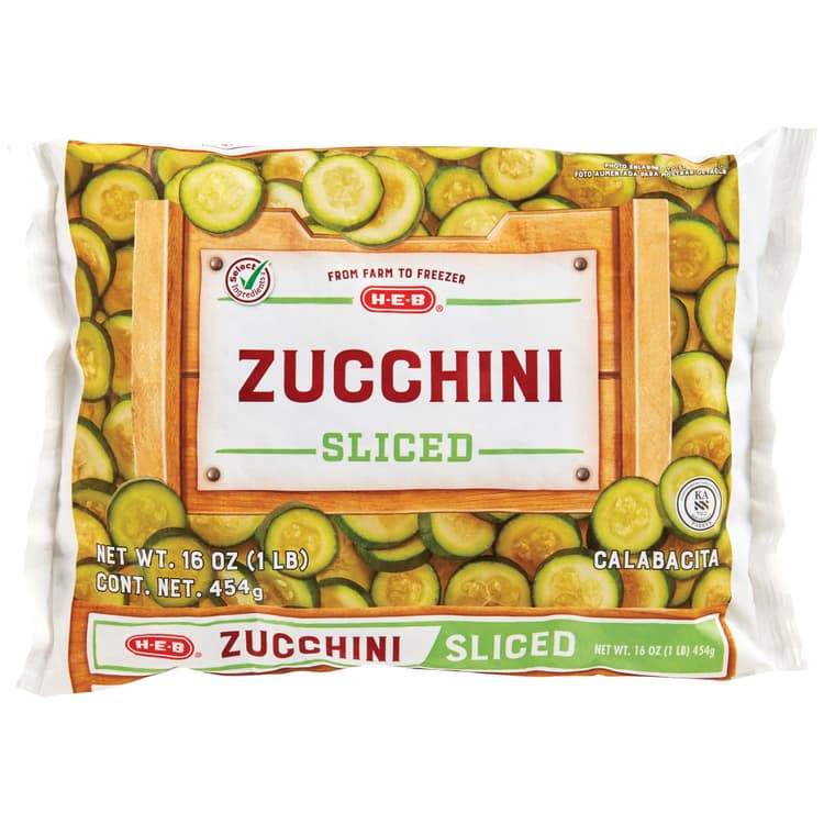 H-E-B  Sliced Zucchini