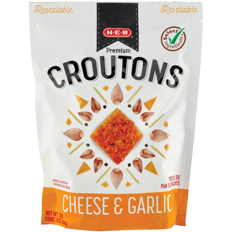 H-E-B Cheese & Garlic Premium Croutons