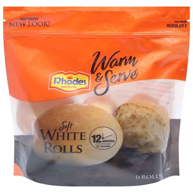 Rhodes Dinner Rolls Warm-N-Serv White Soft
