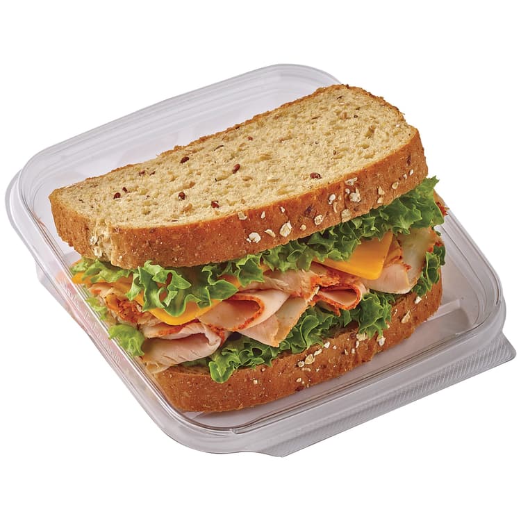 Meal Simple By H-E-B Turkey Cheddar Cheese Sundried Tomato Sandwich