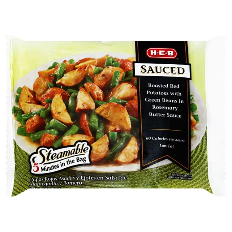 H-E-B  Steamable Red Potatoes & Green Beans In Butter Sauce