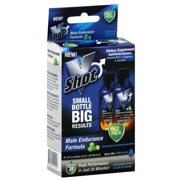 V Shot Berry Blu Male Endurance Formula X