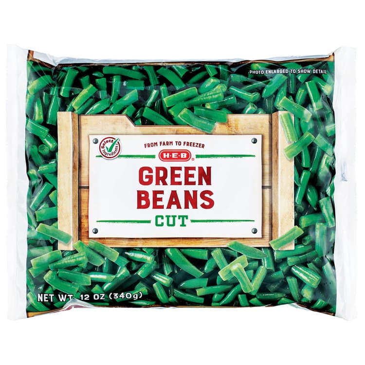 H-E-B  Steamable Cut Green Beans