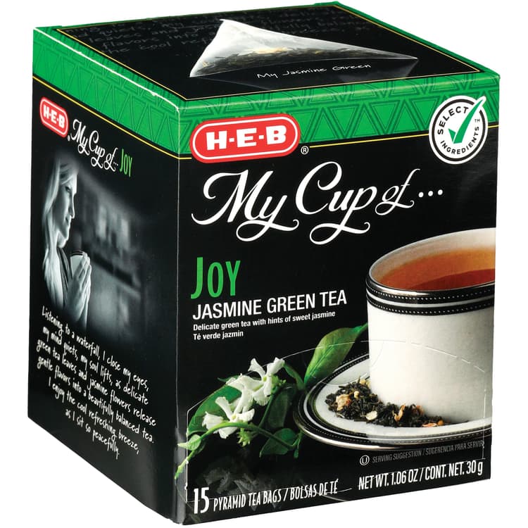 H-E-B My Cup Of Joy Jasmine Green Tea, Pyramid