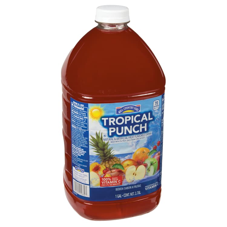 Hill Country Fare Tropical Punch Fruity Red Drink