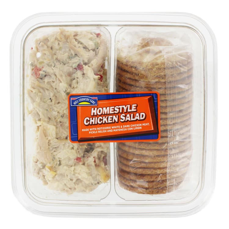 Hill Country Fare Homestyle Chicken Salad With Wheat Crackers