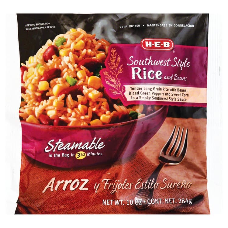 H-E-B  Steamable Southwest-Style Rice & Beans