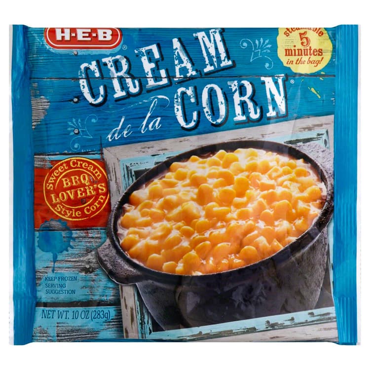 H-E-B  Steamable Cream De La Corn