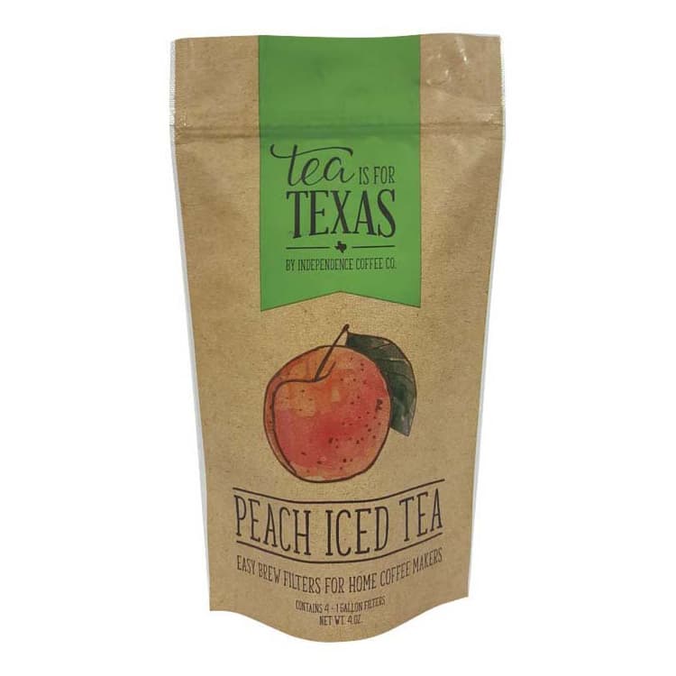 Independence Coffee Tea Is For Texas Peach Iced Tea Filter