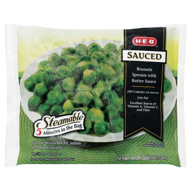 H-E-B  Steamable Brussels Sprouts In Butter Sauce