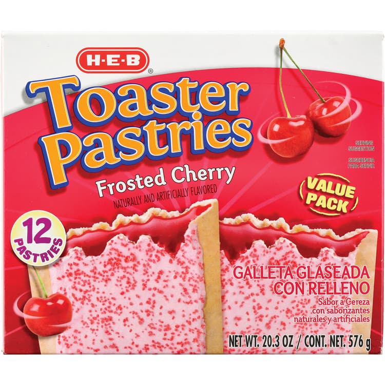 H-E-B Frosted Cherry Toaster Pastries - Value